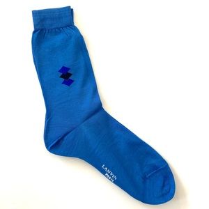 VINTAGE LANVIN MENS COTTON DRESS SOCKS EGYPT 11.5